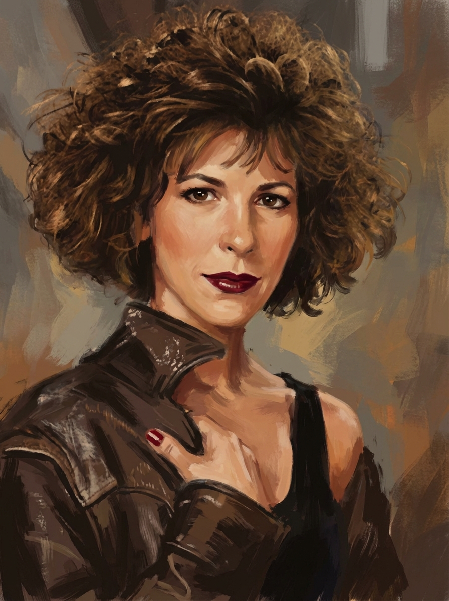 After painted digital portrait two